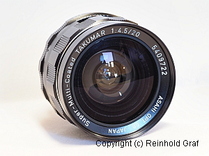 Asahi Super-Multi-Coated Takumar 4.5/20mm